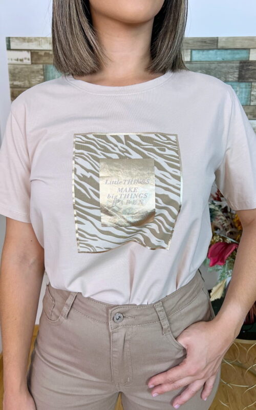 Camiseta Little Beige